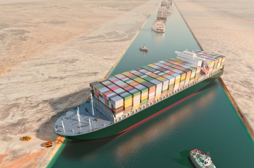 Dünya ticaretini 10 milyar dolarlık kayba uğratan gemi, Mısır'dan ayrıldı