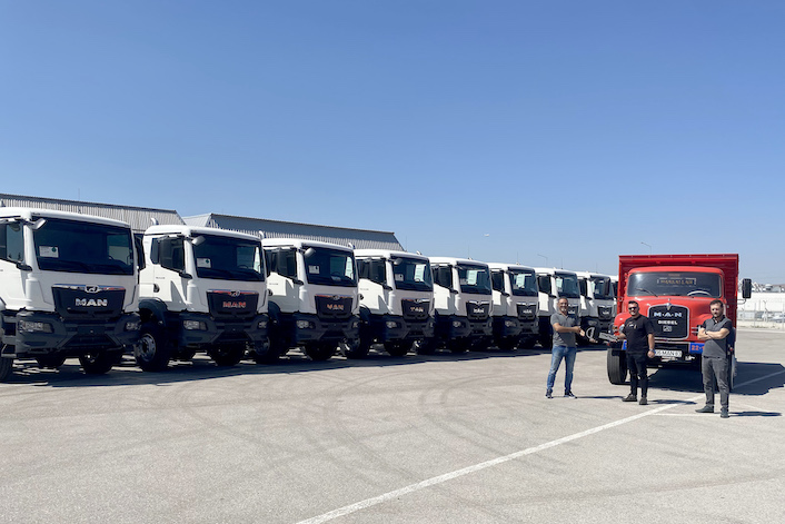 ÖZ-ESER İnşaat 10 adet MAN kamyon aldı