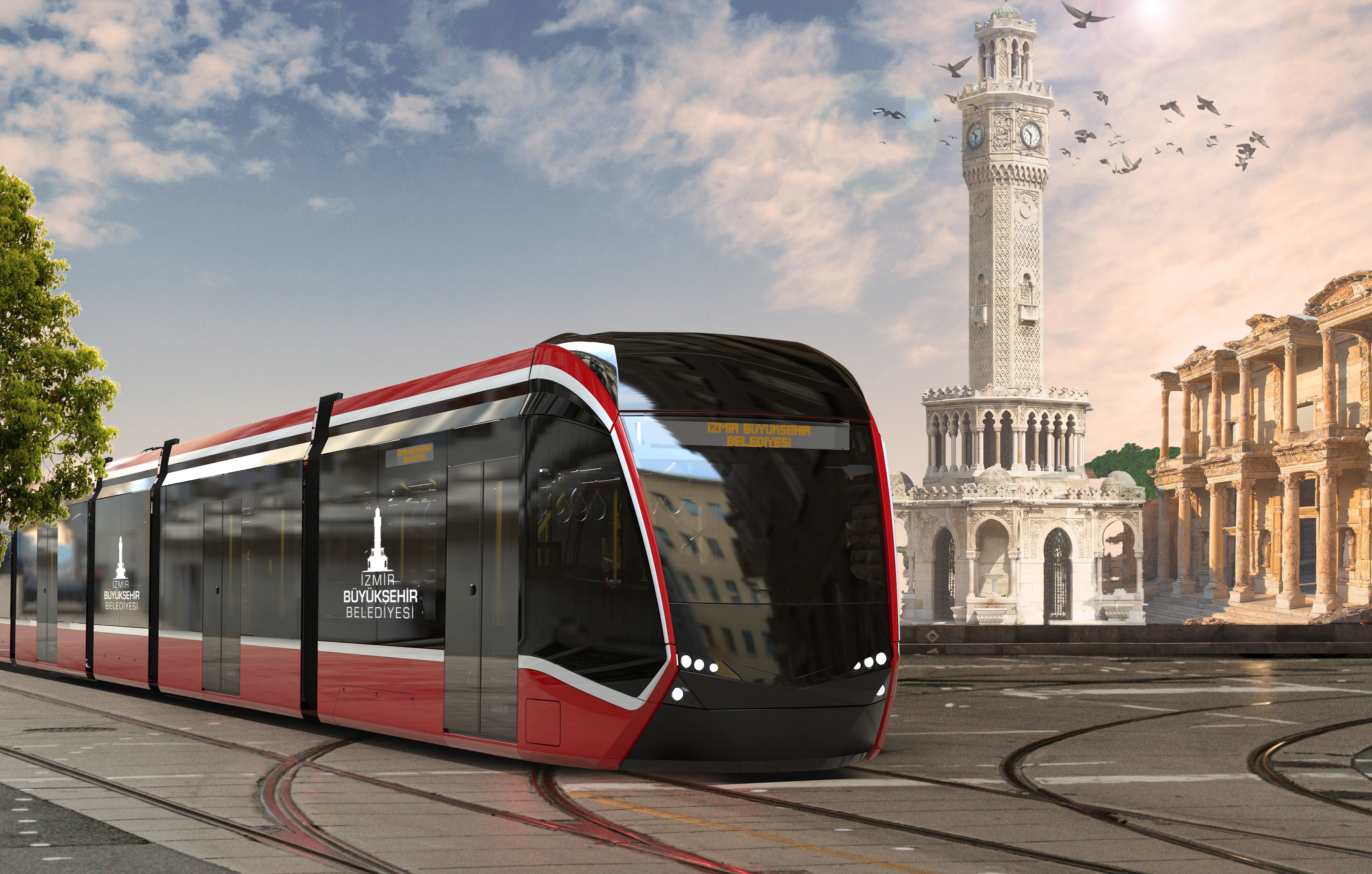 İzmir'in elektrikli tramvayları Bozankaya'dan