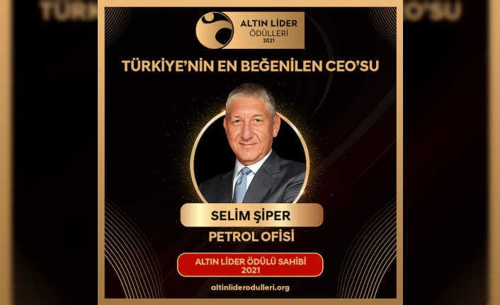 PO CEO’su Selim Şiper’e ‘Altın Lider’ ödülü